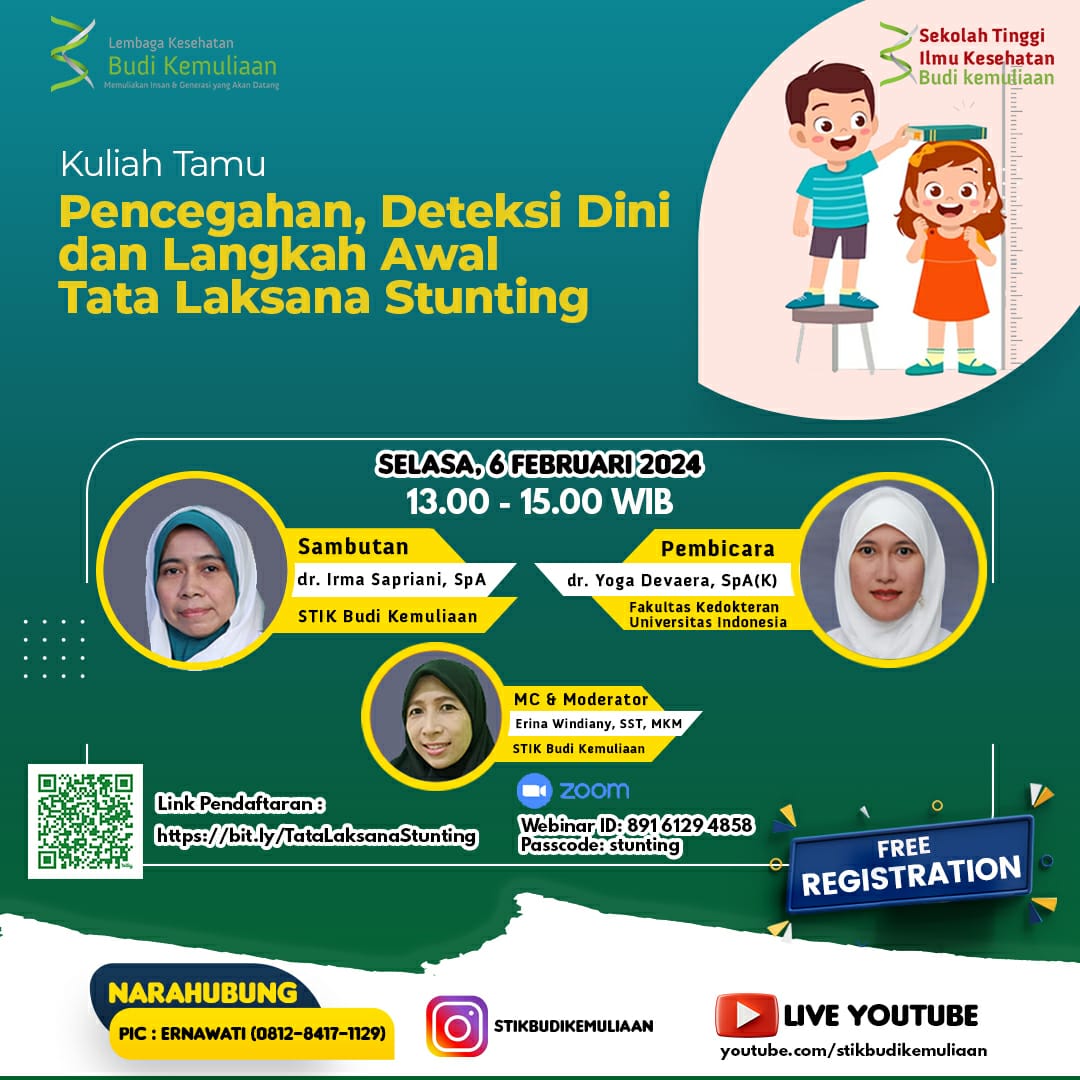 Kuliah Tamu Pencegahan, Deteksi Dini dan Langkah Awal Tata Laksana Stunting